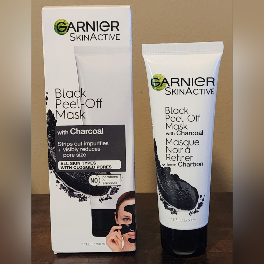 GARNIER SKINACTIVE BLACK PEEL-OFF MASK W/ CHARCOAL